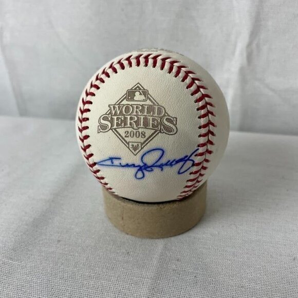 Jimmy Rollins signed autographed 2008 World Series Baseball Phillies JSA - Picture 2 of 3